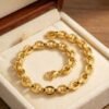 Premium Gold Finish Cuban Chain Bracelet for Men
