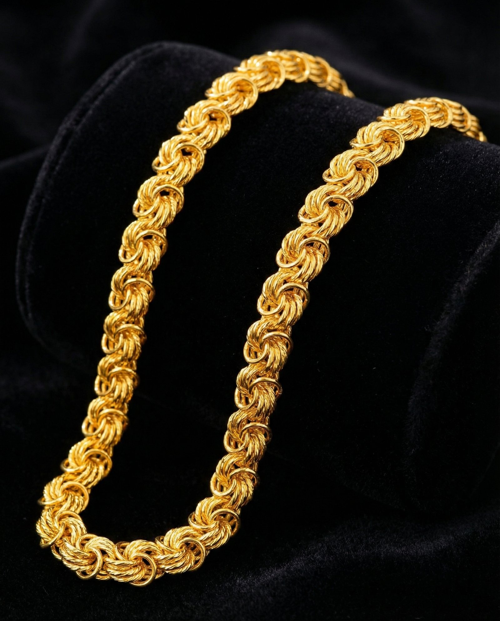 Premium Gold Finish Royal Designer Chain for Men - Image 2