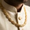 Luxury Gold Finish Stone Studded Designer Chain for Men